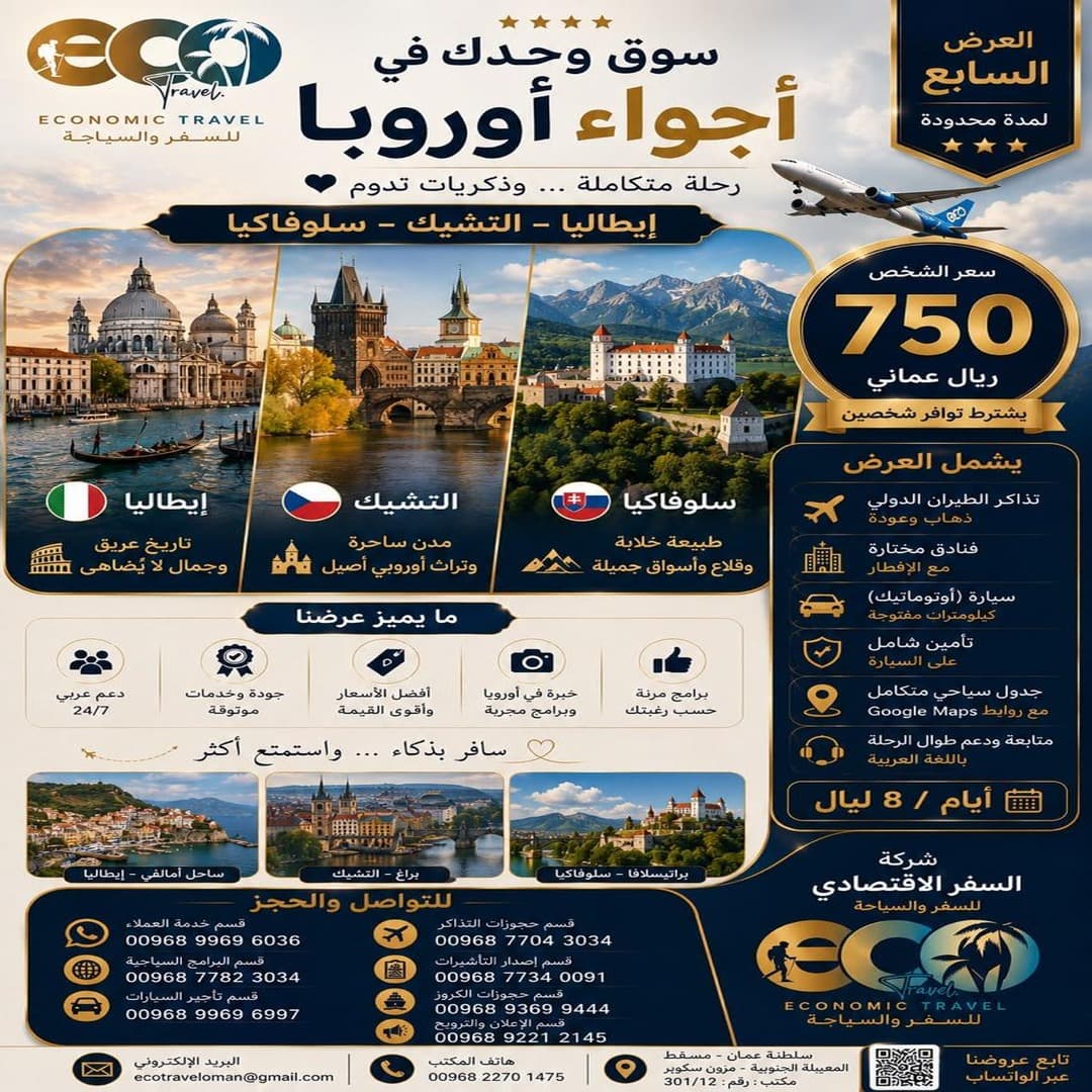 Explore Europe – Italy, Czech Republic & Slovakia